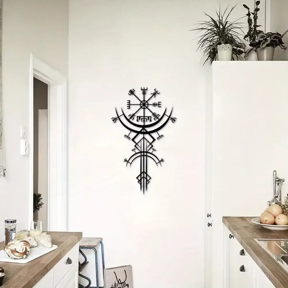 Wall plate decoration - Norse symbols