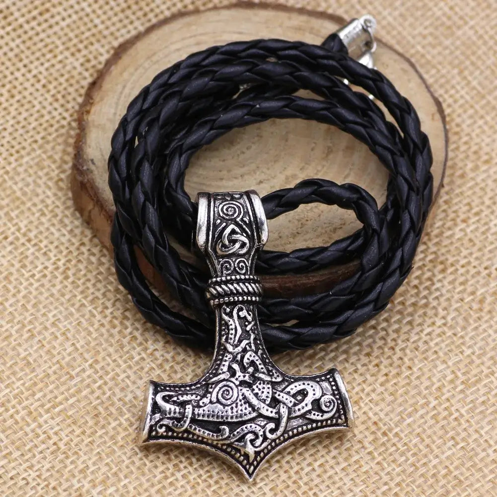 Thor's Hammer Mjölnir Pendant Viking Necklace - fjornval