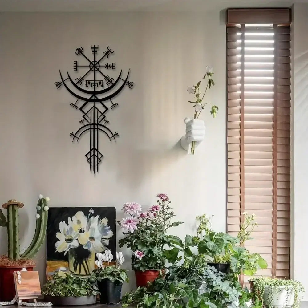 Wall plate decoration - Norse symbols