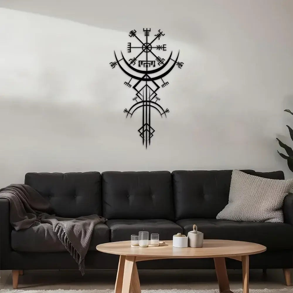 Wall plate decoration - Norse symbols