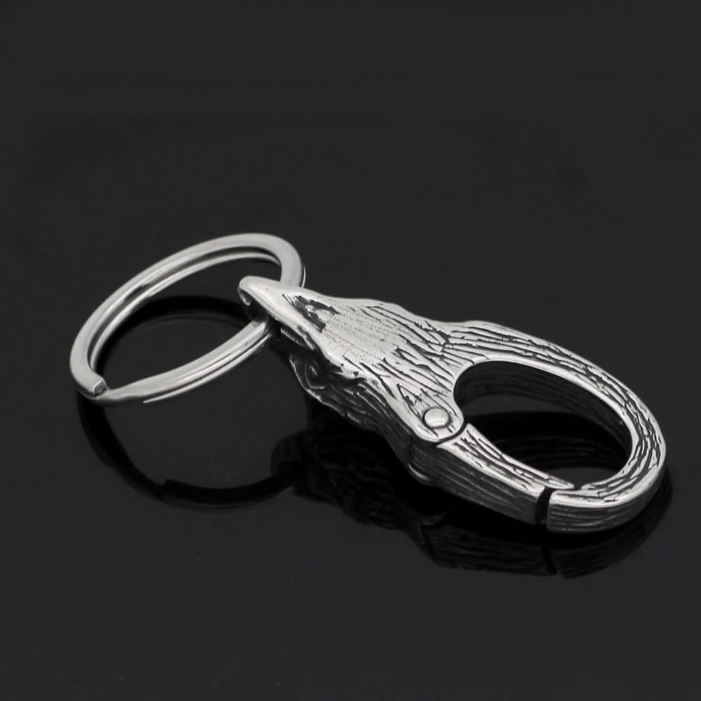 Viking Odin Mount Crow Keychain - fjornval