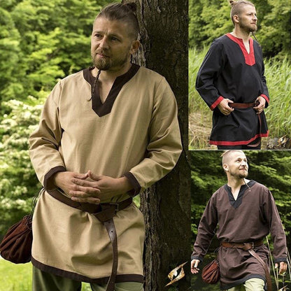 Men's Shirt Medieval servant peasant farmer - fjornval