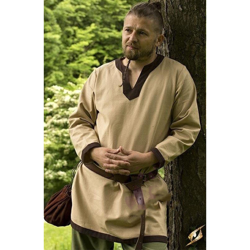 Men's Shirt Medieval servant peasant farmer - fjornval