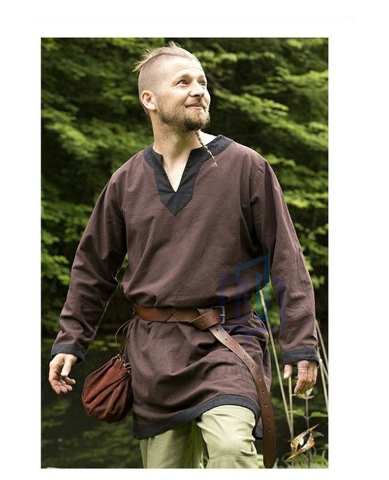 Men's Shirt Medieval servant peasant farmer - fjornval