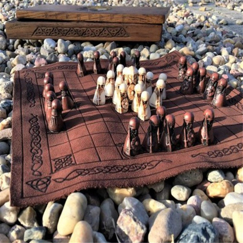 Warriors Tafl Hnefatafl board game, Viking chess, hobby home Interior decoration - fjornval