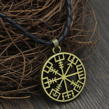 Viking Compass Vegvisir Men's Women's Necklace - fjornval