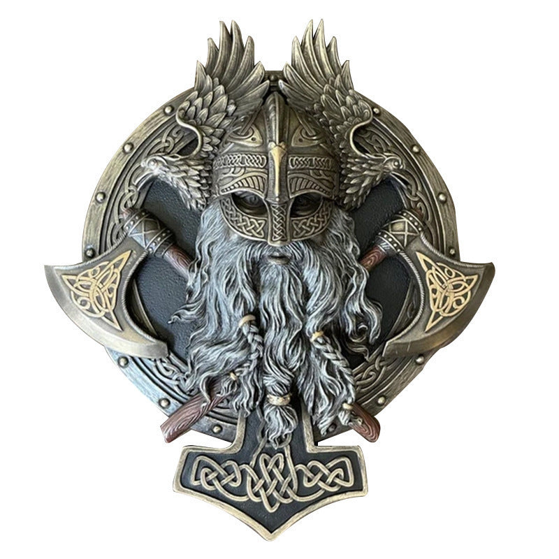 Viking Berserker Double Axe Wall Decoration Crafts - fjornval