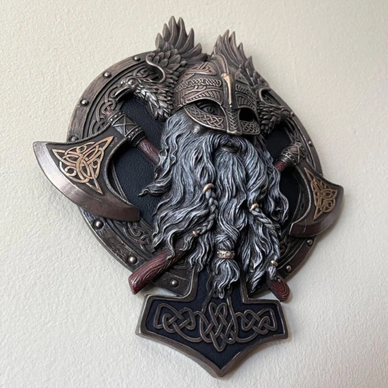 Viking Berserker Double Axe Wall Decoration Crafts - fjornval