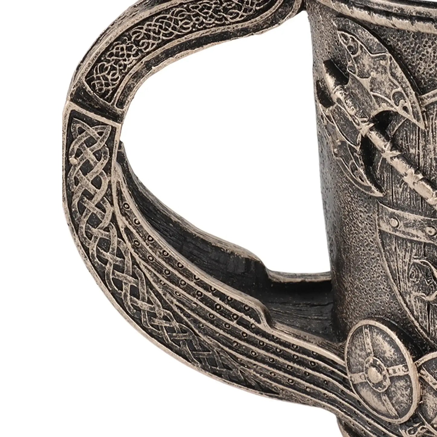 Viking warrior mug, drakkar ship style, brown