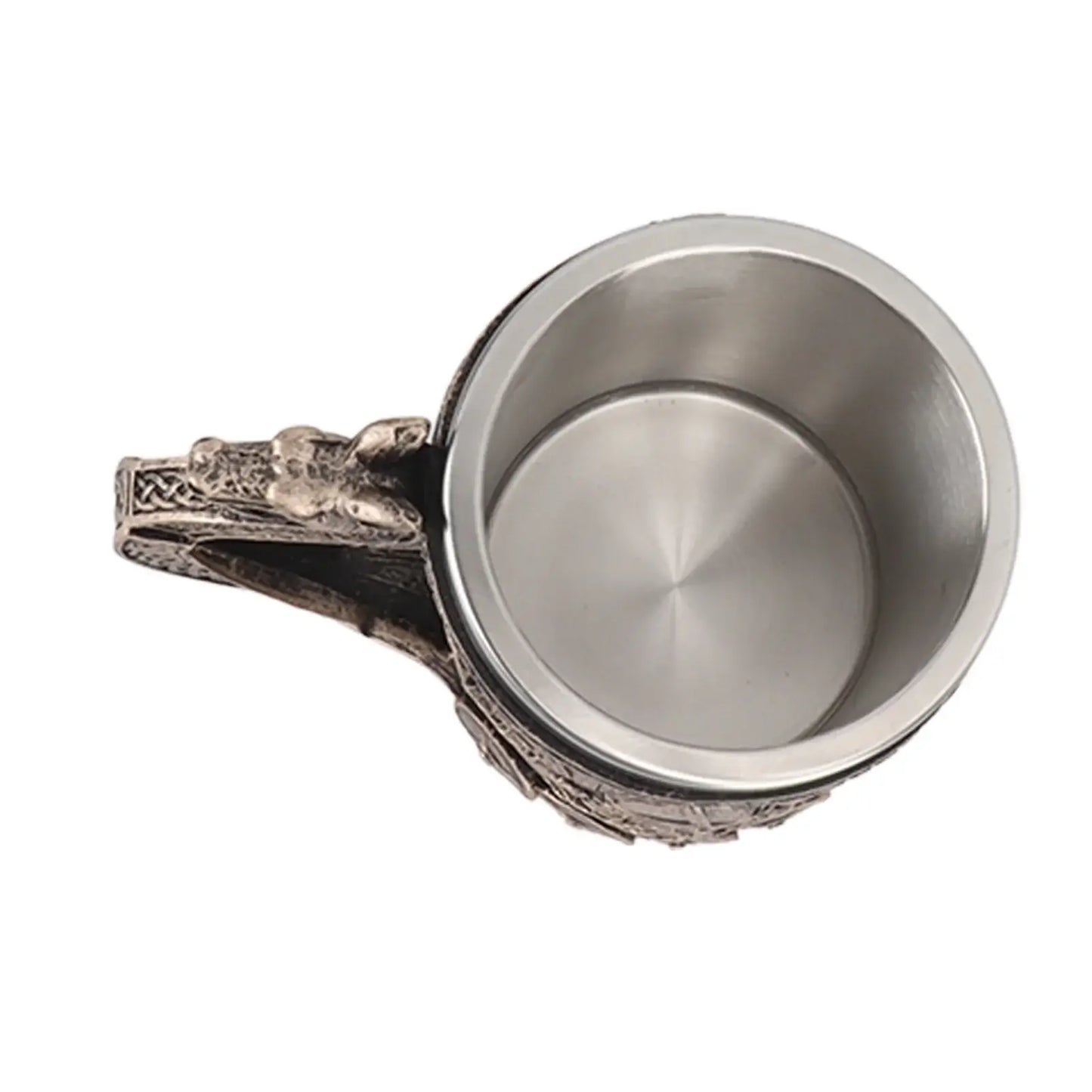 Viking warrior mug, drakkar ship style, brown