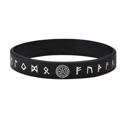 Rune stones silicone bracelet/wristband