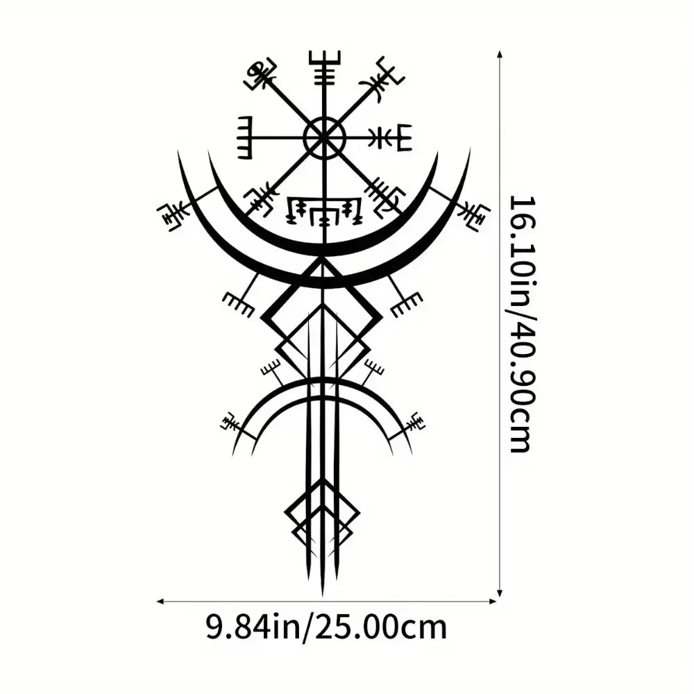 Wall plate decoration - Norse symbols