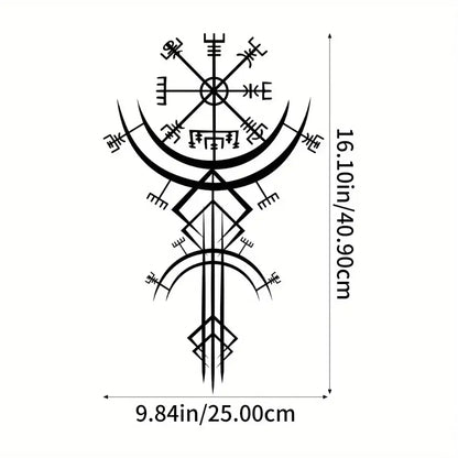 Wall plate decoration - Norse symbols
