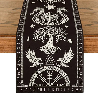 Table runner - Viking symbolism and runes
