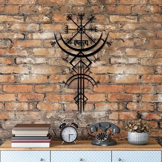 Wall plate decoration - Norse symbols