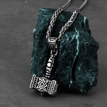 Norse mythology Viking Thor's hammer Mjölnir pendant necklace - fjornval
