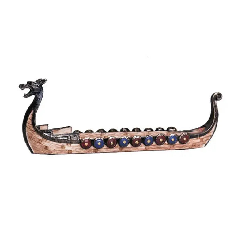 Dragon Vikings boat ship, incense stick burner - fjornval