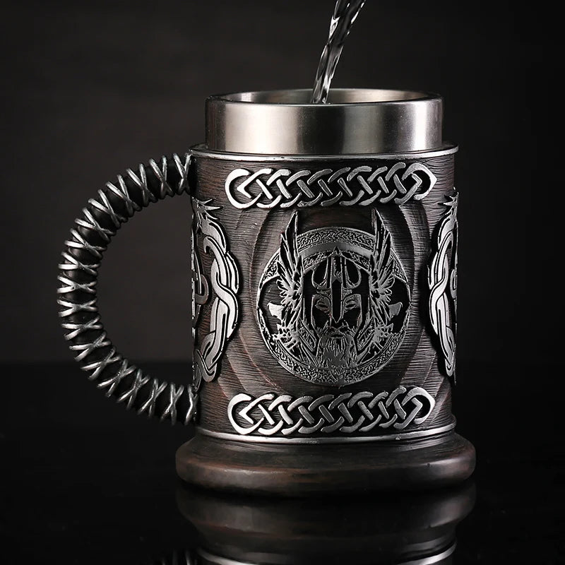 Norse mythology Odin god mug beer coffee cup - fjornval