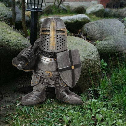 Knight Medieval gnome guard figure - fjornval