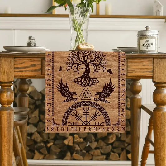 Table runner - Viking symbolism and runes