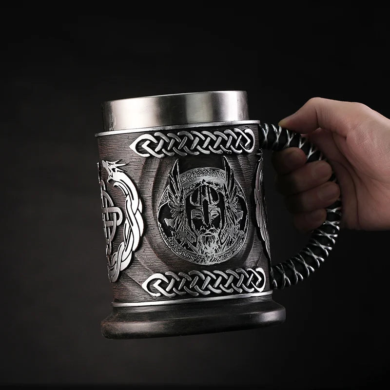 Norse mythology Odin god mug beer coffee cup - fjornval