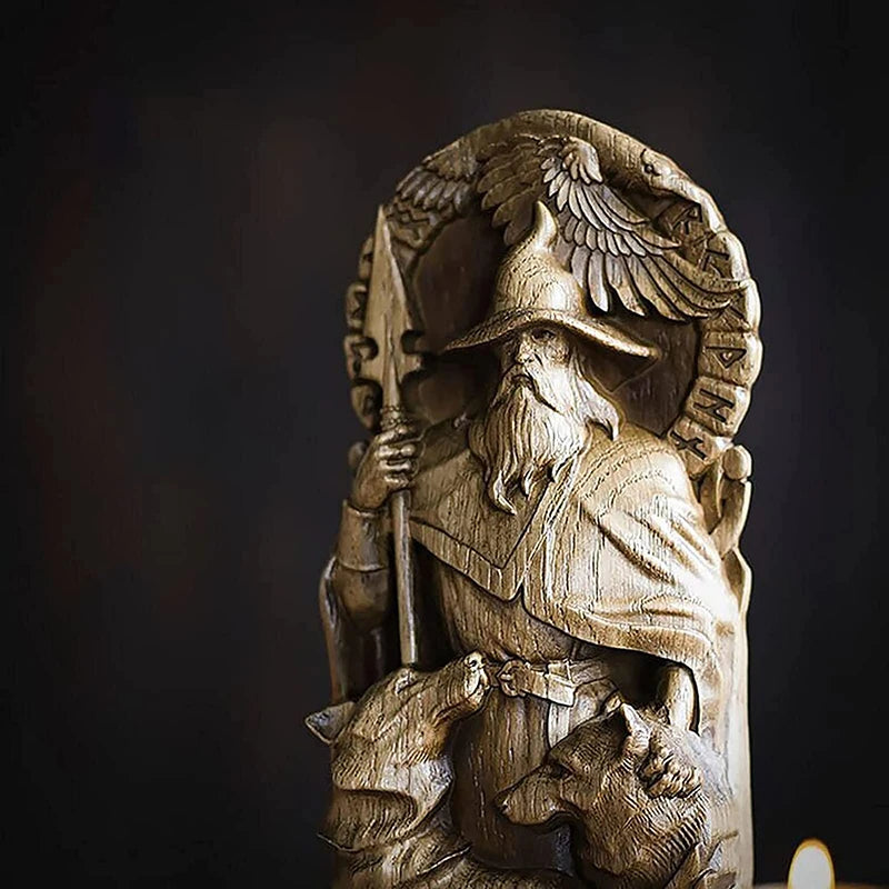 Viking Gods and Goddes sculptures figures statues - Freya, Odin, Thor, Loki - fjornval