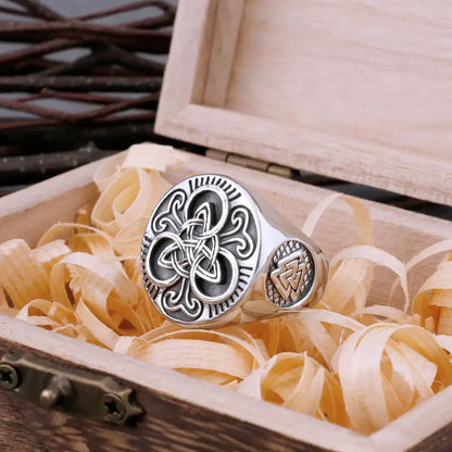 Viking Trinity/Celtic Knot silver ring
