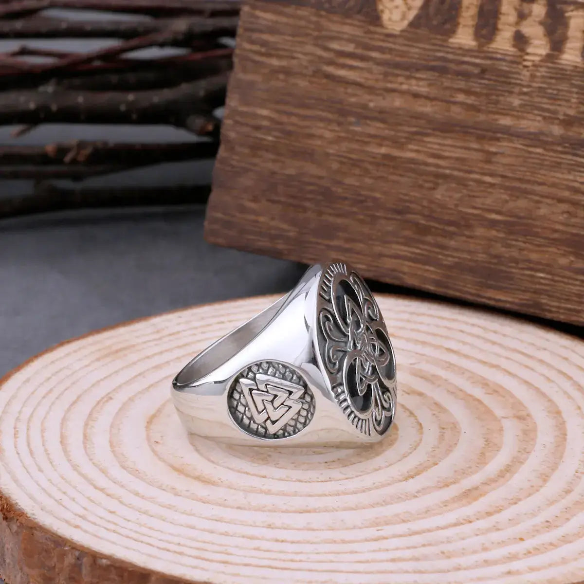 Viking Trinity/Celtic Knot silver ring
