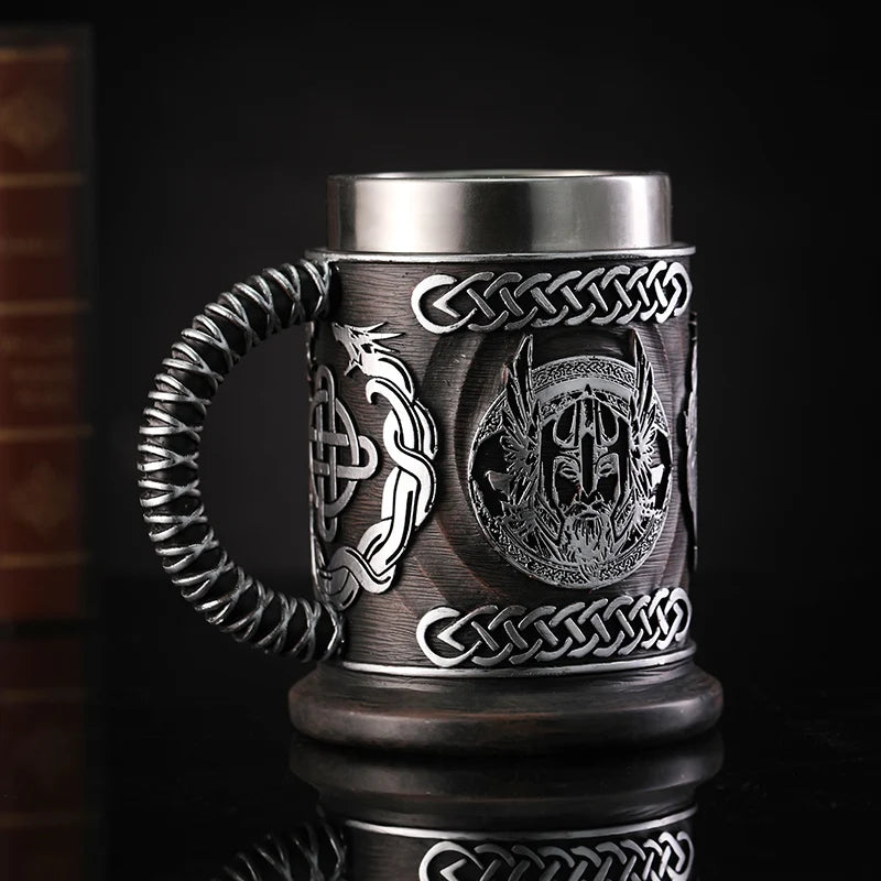 Norse mythology Odin god mug beer coffee cup - fjornval