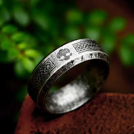 Tree of Life - Yggdrasil silver ring