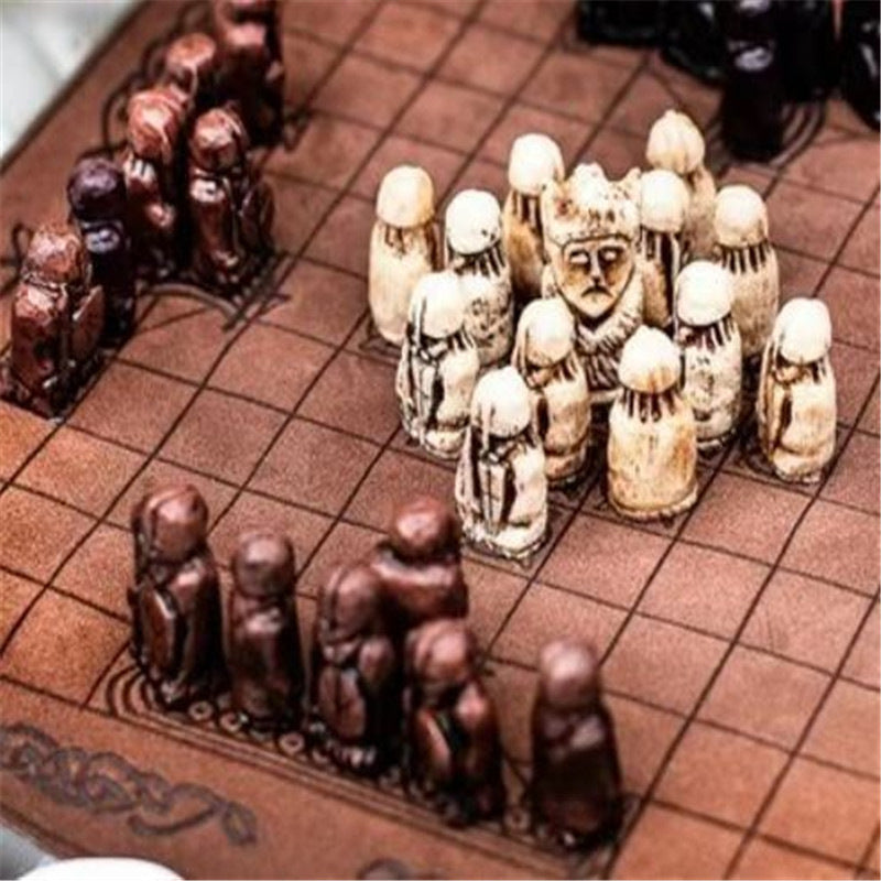 Warriors Tafl Hnefatafl board game, Viking chess, hobby home Interior decoration - fjornval