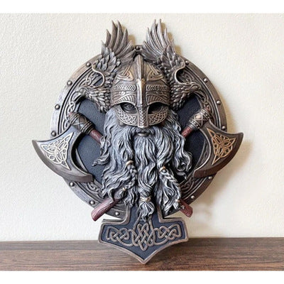 Viking Berserker Double Axe Wall Decoration Crafts - fjornval