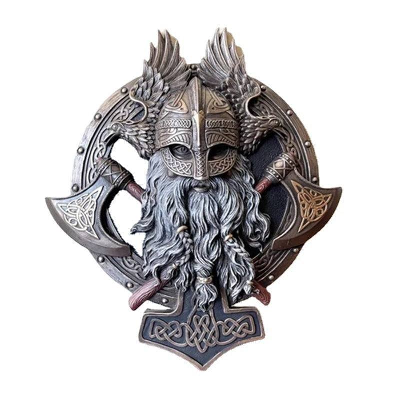 Viking Berserker Double Axe Wall Decoration Crafts - fjornval